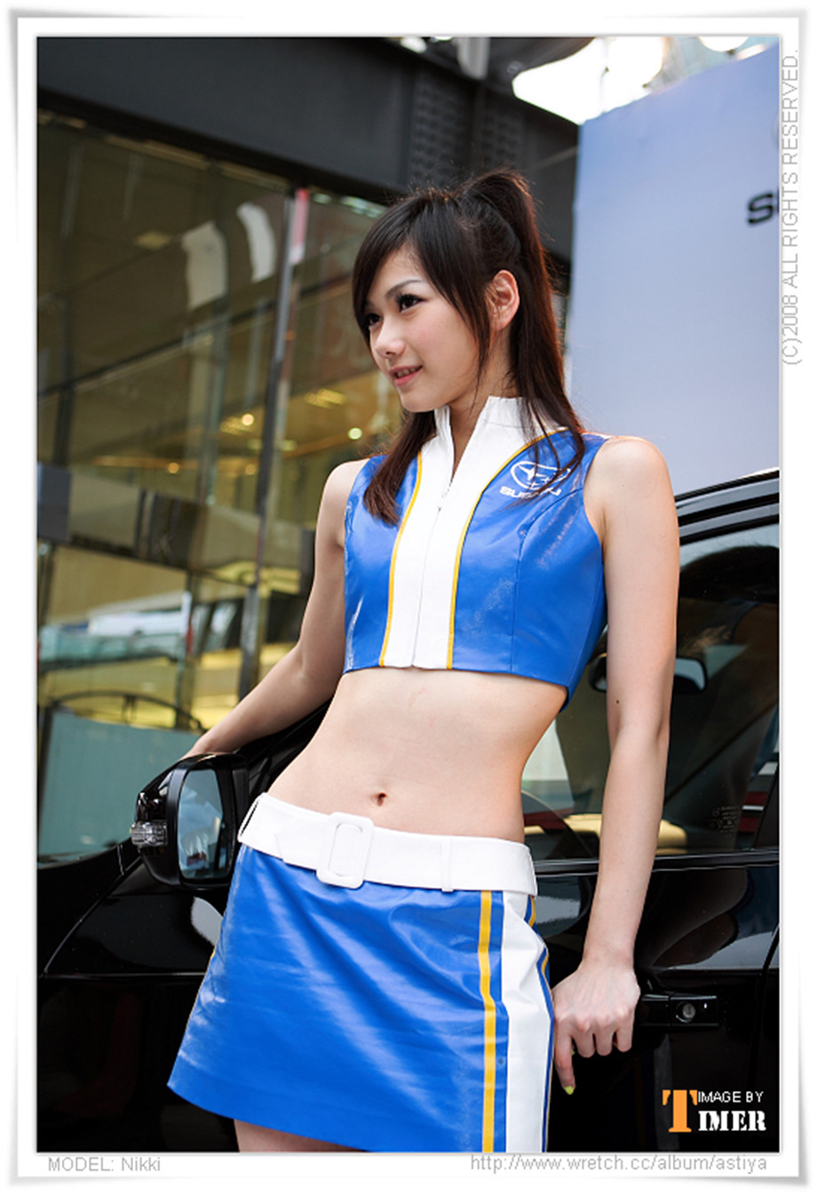 清纯台湾美女nikki性感车展外拍写真图片第5张