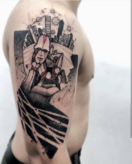 纹身图案男个性手臂图片第2张