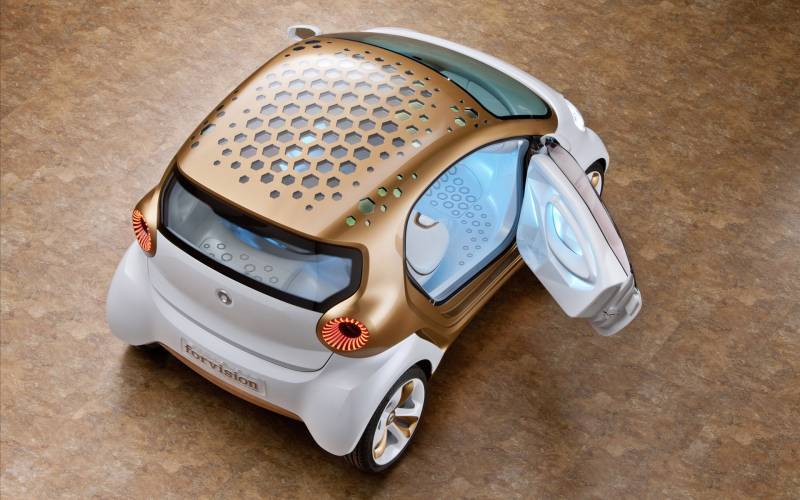 超清晰的奔驰smart概念车图片第2张