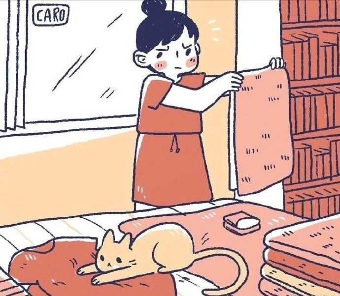 一人一猫的宅男宅女御宅单身快乐生活时光漫画人物壁纸图片第5张