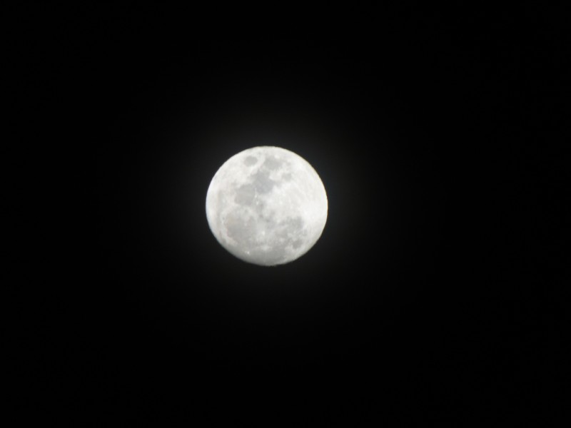 夜空圆月唯美好看的桌面壁纸图片第6张