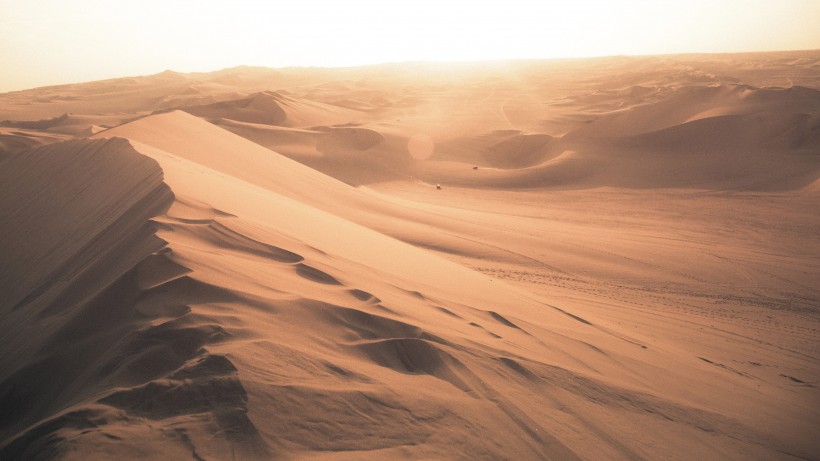 一望无垠的广阔沙漠高清壁纸图片第1张