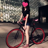 单车少女经典微信QQ头像大全图片第3张