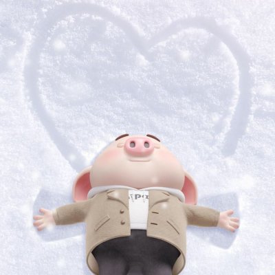 憨憨的可爱卡通小猪玩偶头像图片第4张