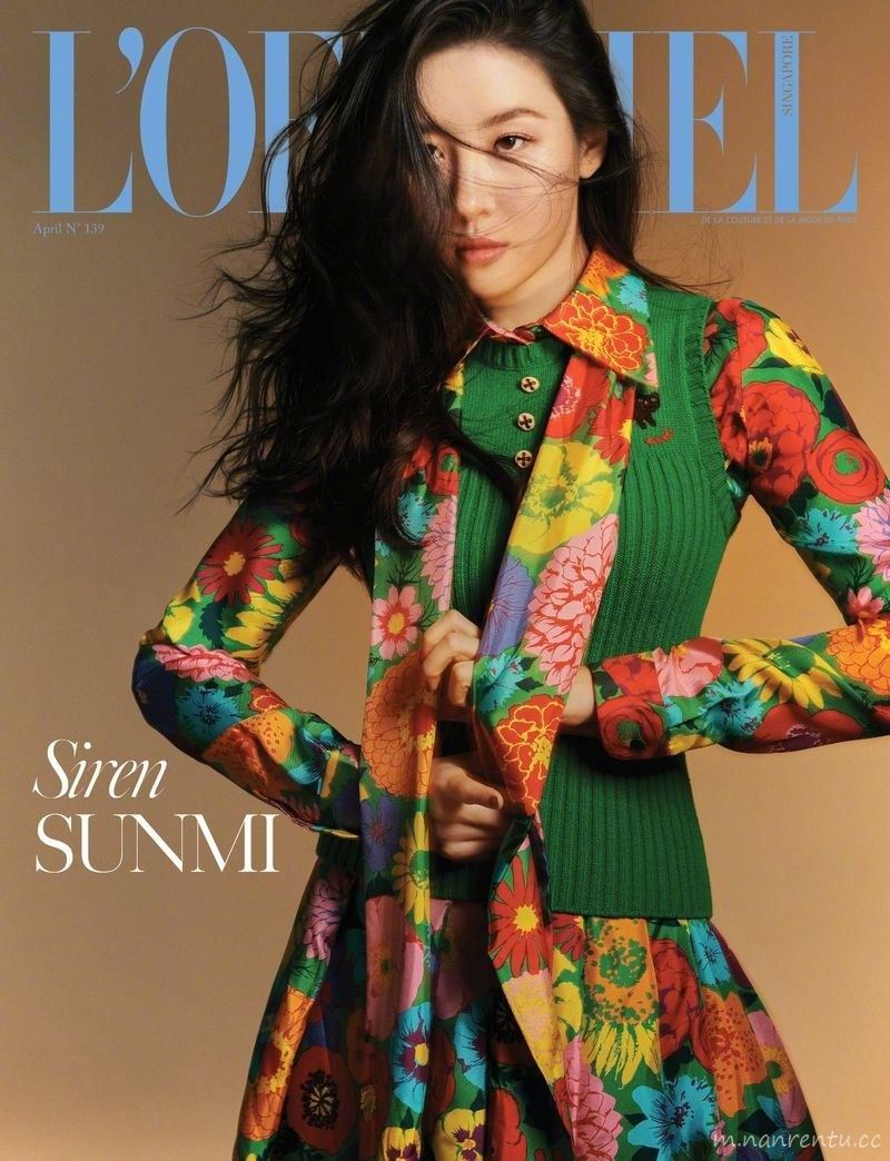 南韩腿精小姐姐李宣美摩登复古风景时尚杂志写真图片第11张