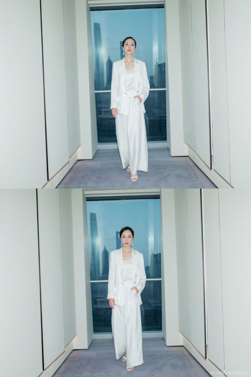 韩雪白色套装率性干练女神范十足写真图片第7张