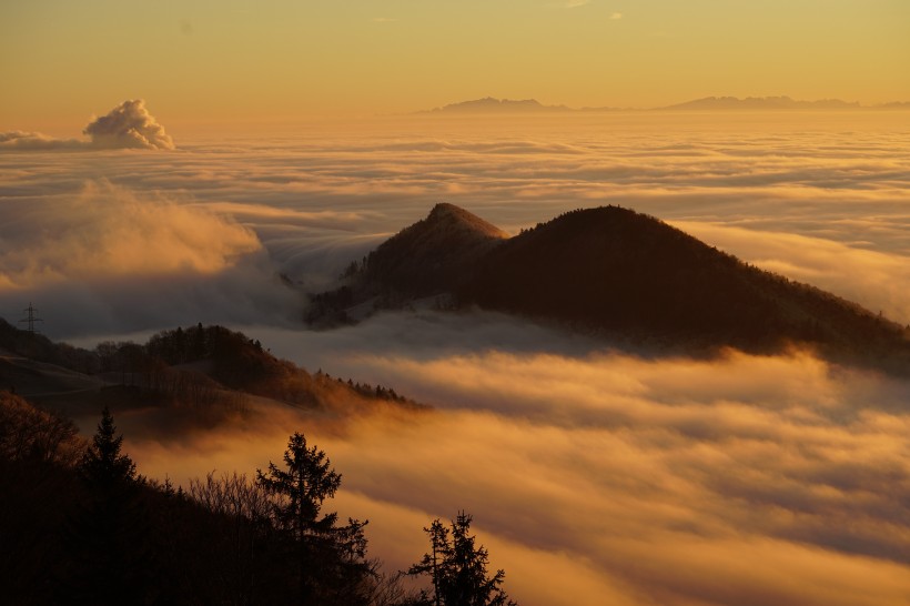 云雾缭绕宛如仙境的图片（雾的美景图片）第23张
