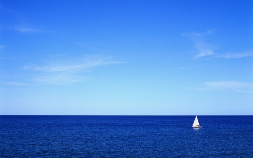 大海和帆船的图片大全|帆船大海背景图片第1张