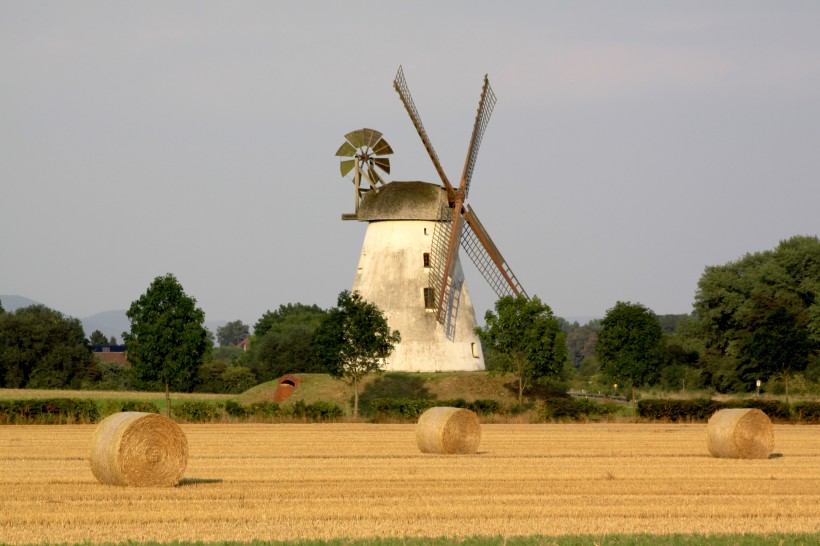 荷兰风车唯美图片（荷兰风车风景图片）第2张
