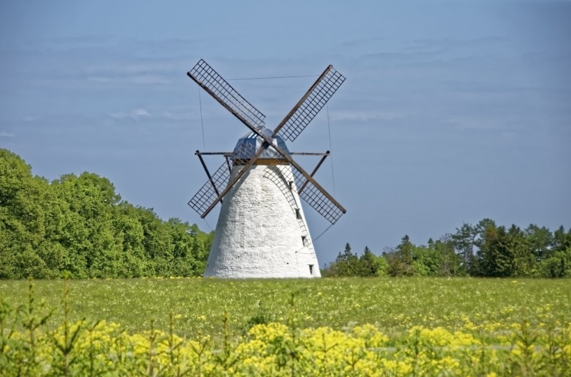 荷兰风车景观-荷兰风车图片大全第2张