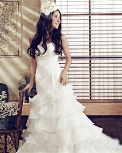 韩式婚纱照新娘发型图片大全 新娘韩式发型图片