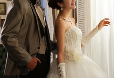 中式婚纱头发造型图片 结婚发型图片新娘盘发