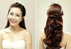 韩式发型女新娘 新娘经典韩式发型100例