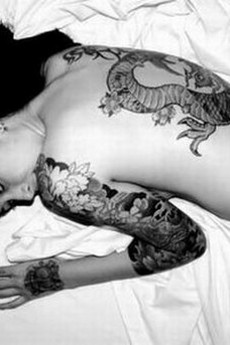 非主流女生性感纹身图案优美图片